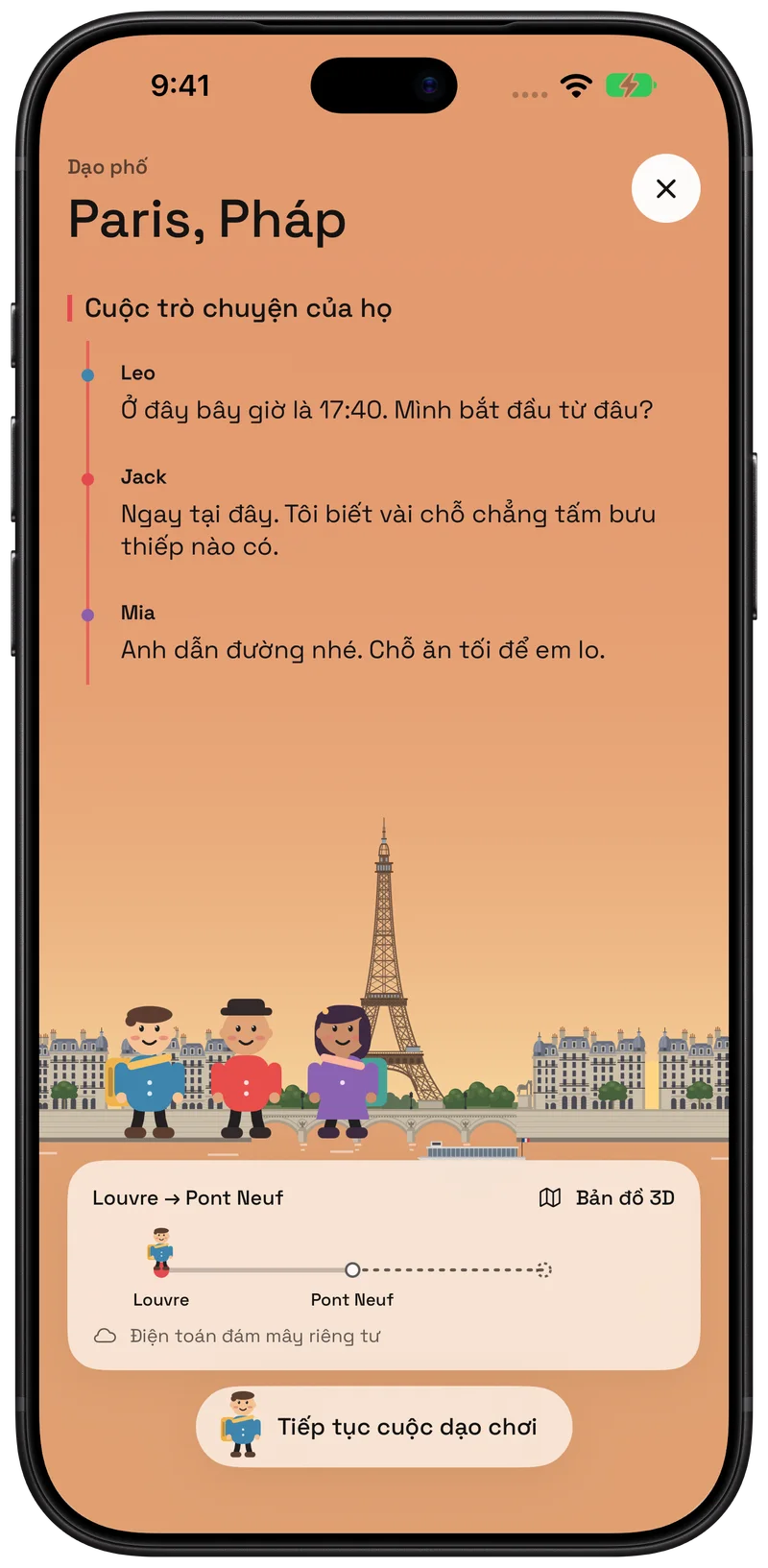 Khám phá thành phố cùng Leo, Jack và Mia.