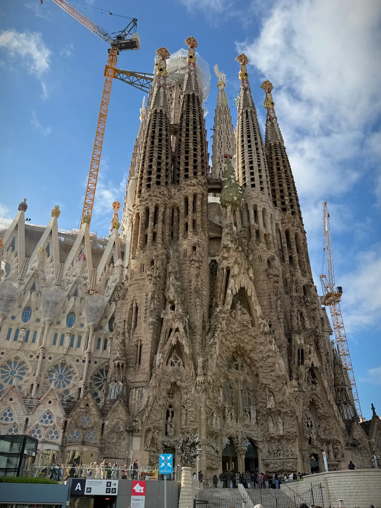 The Nativity façade of the Sagrada Família