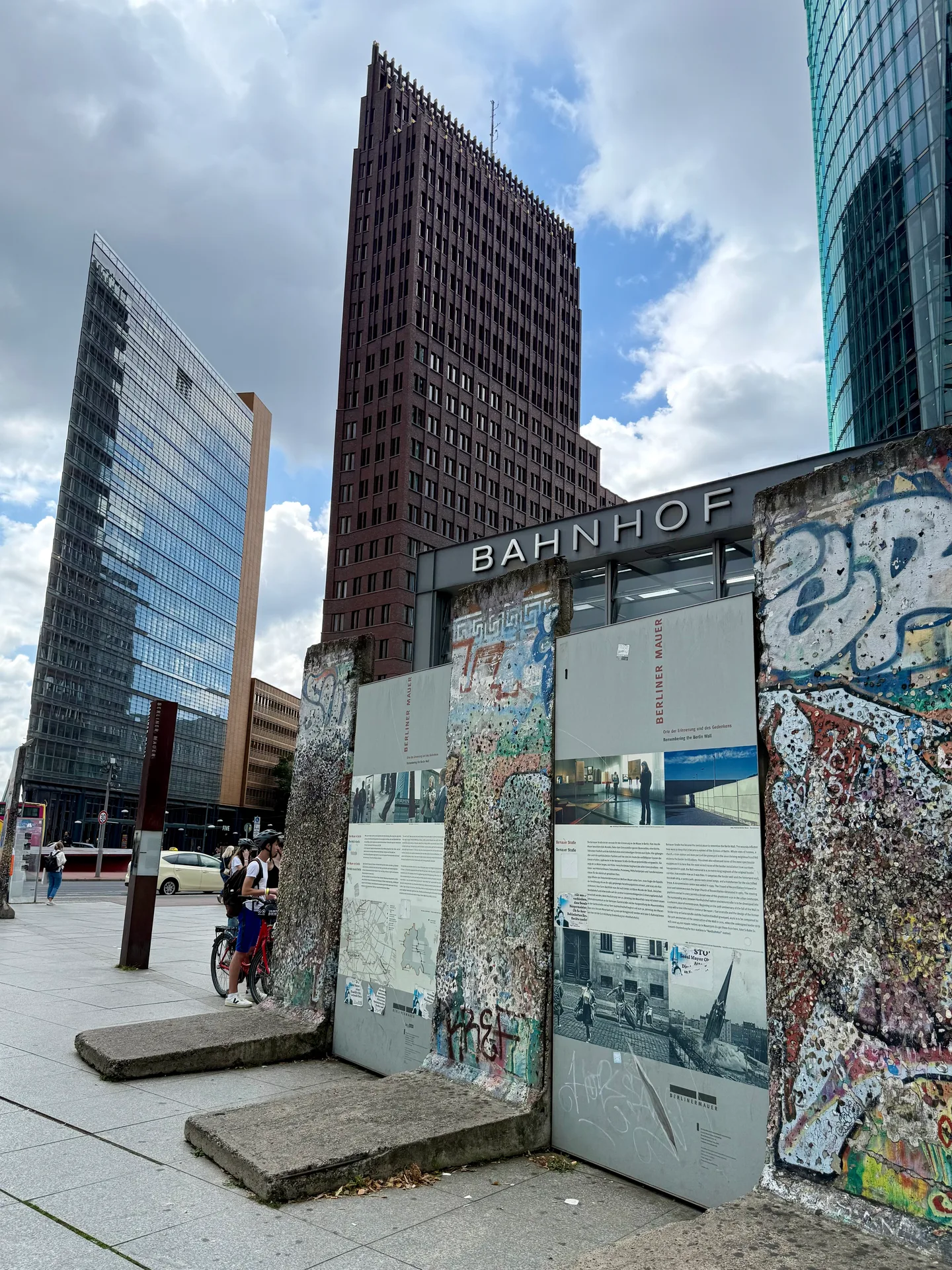 Surviving Wall sections at Potsdamer Platz