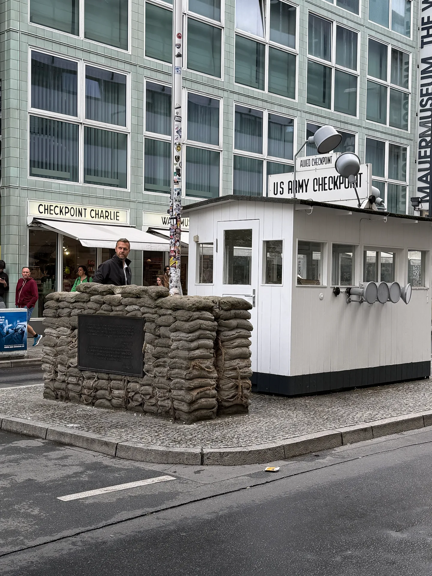 The reconstructed checkpoint hut