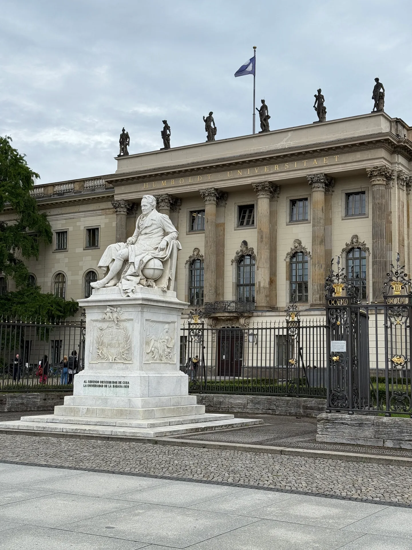 Humboldt University and the Humboldt statue