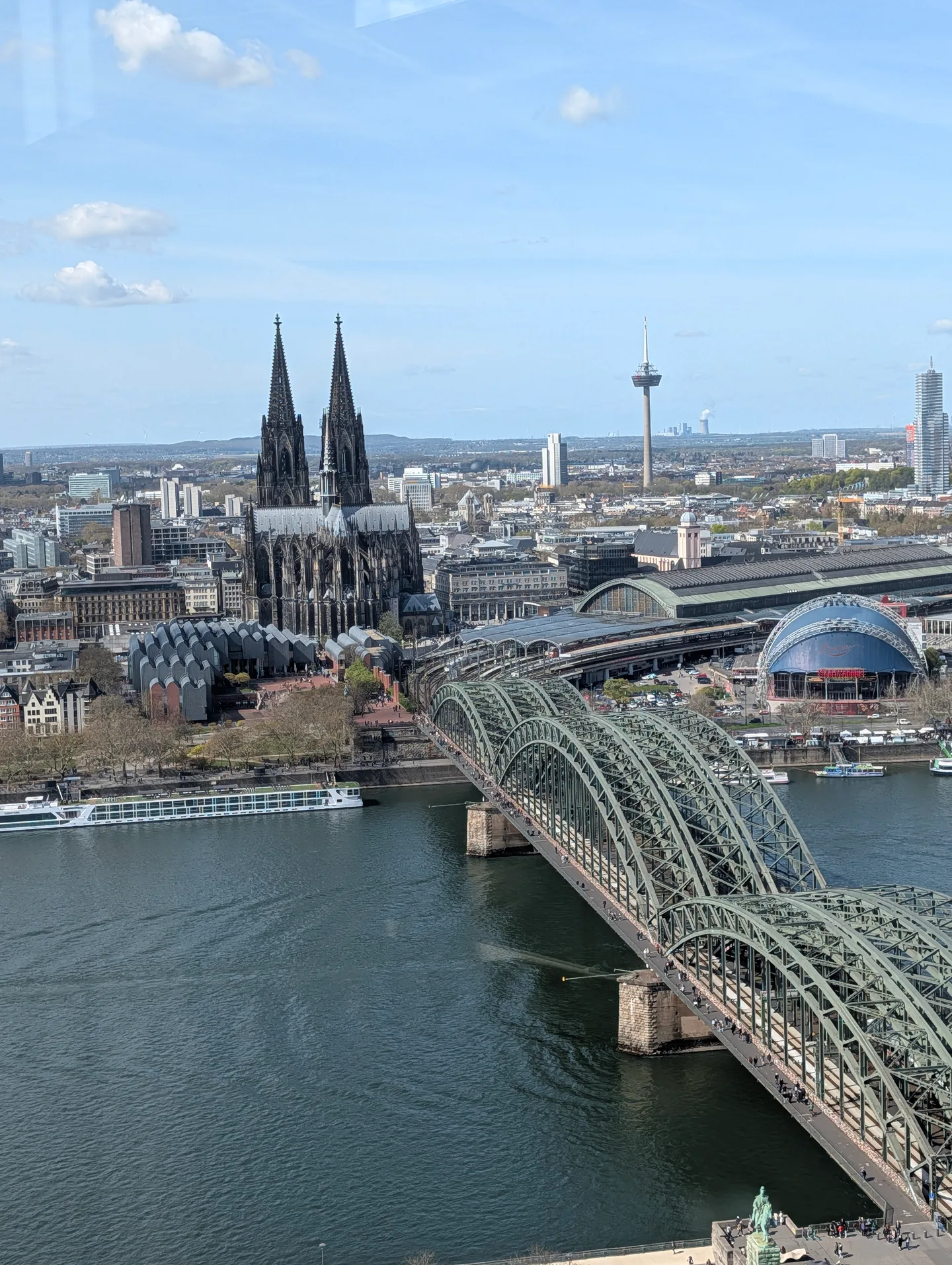 The cathedral and Hohenzollern Bridge