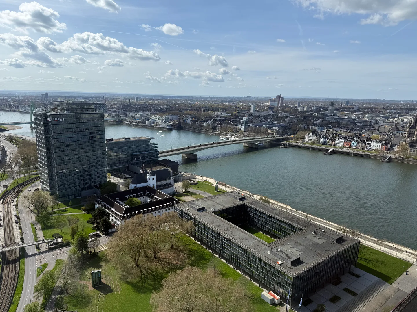 Looking south along the Rhine