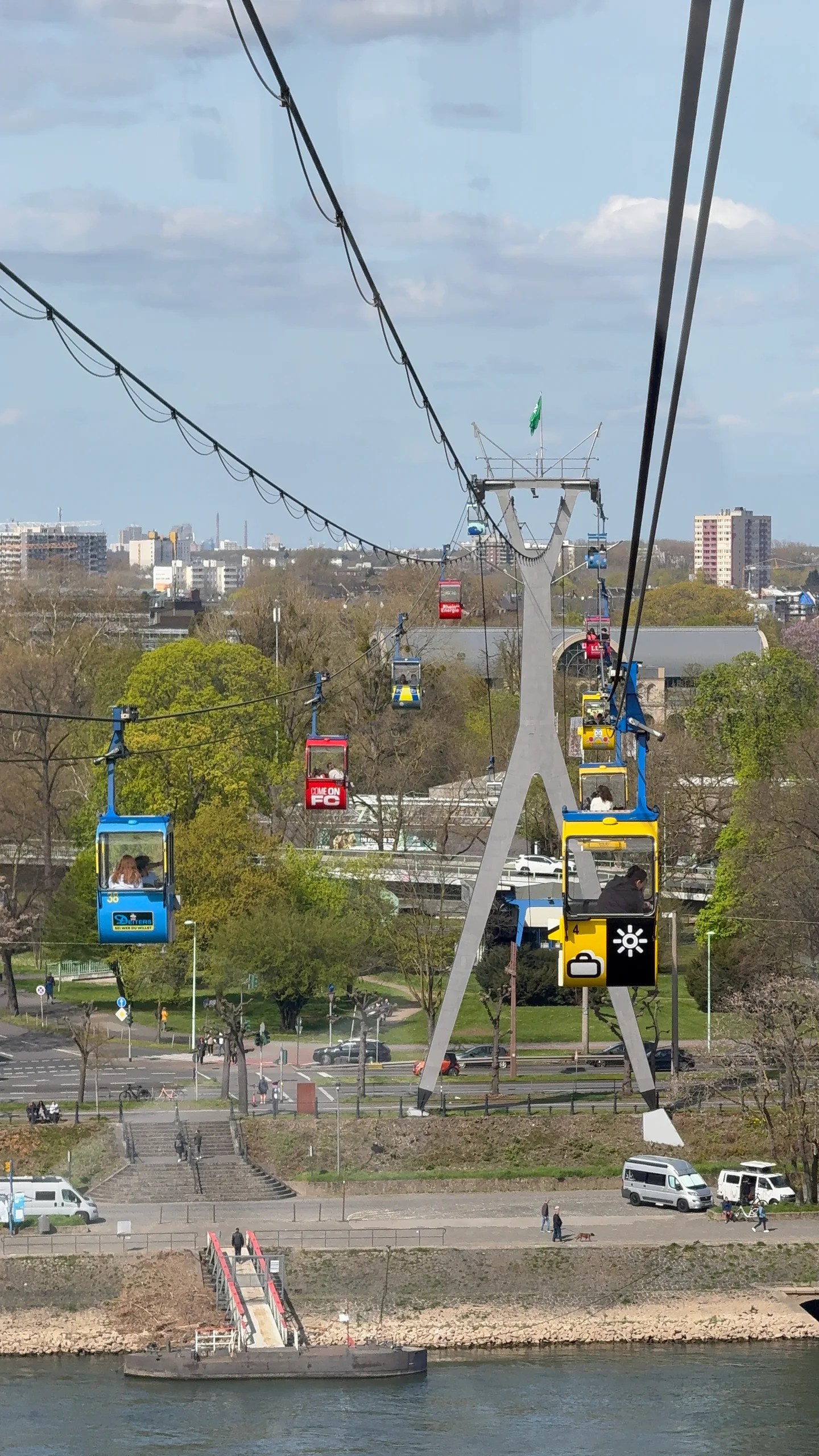 The cable car over the Rhine