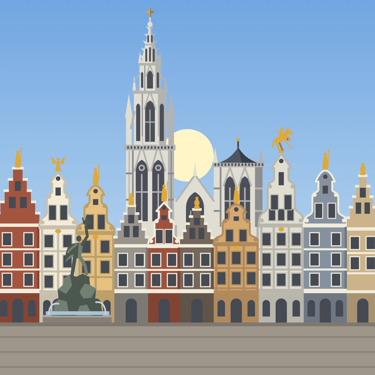 Antwerp in Hourline — day