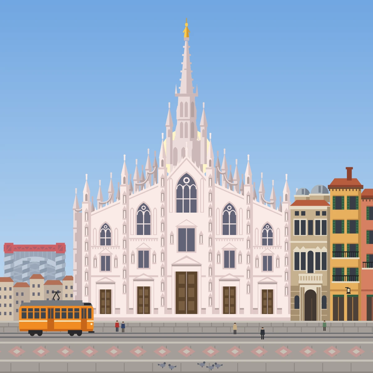 Milan in Hourline — day