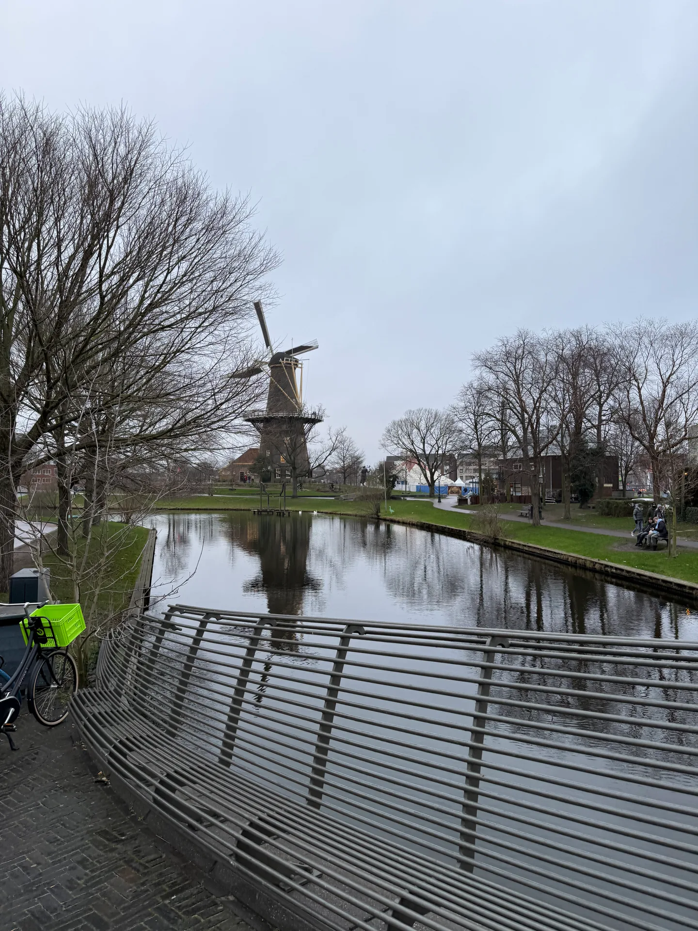 A windmill beside the canal