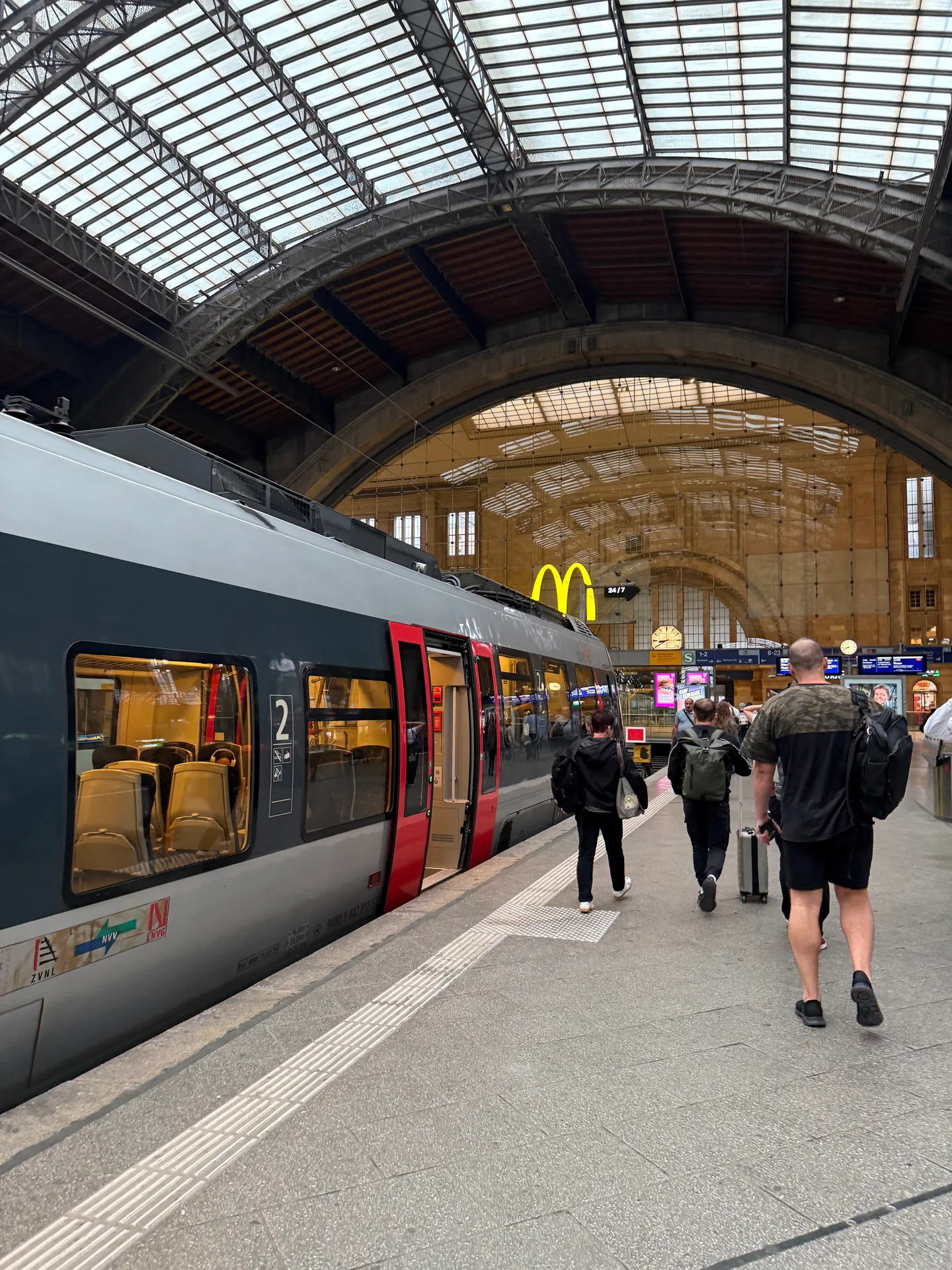 Inside Leipzig Hauptbahnhof