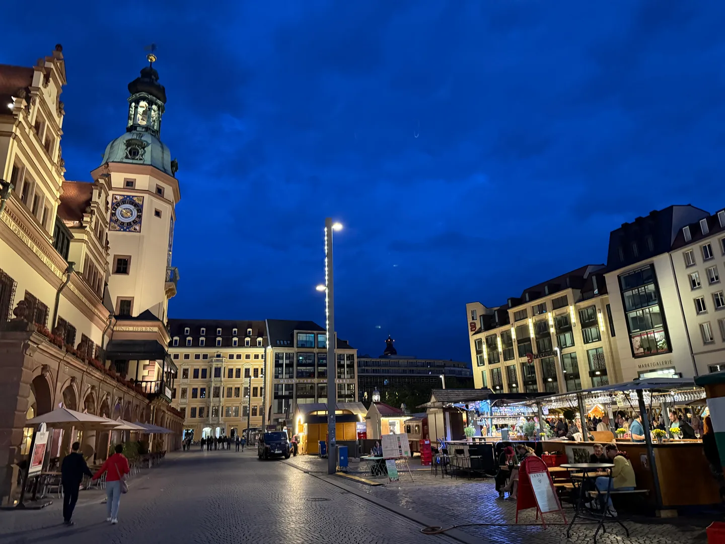 The market square after dark