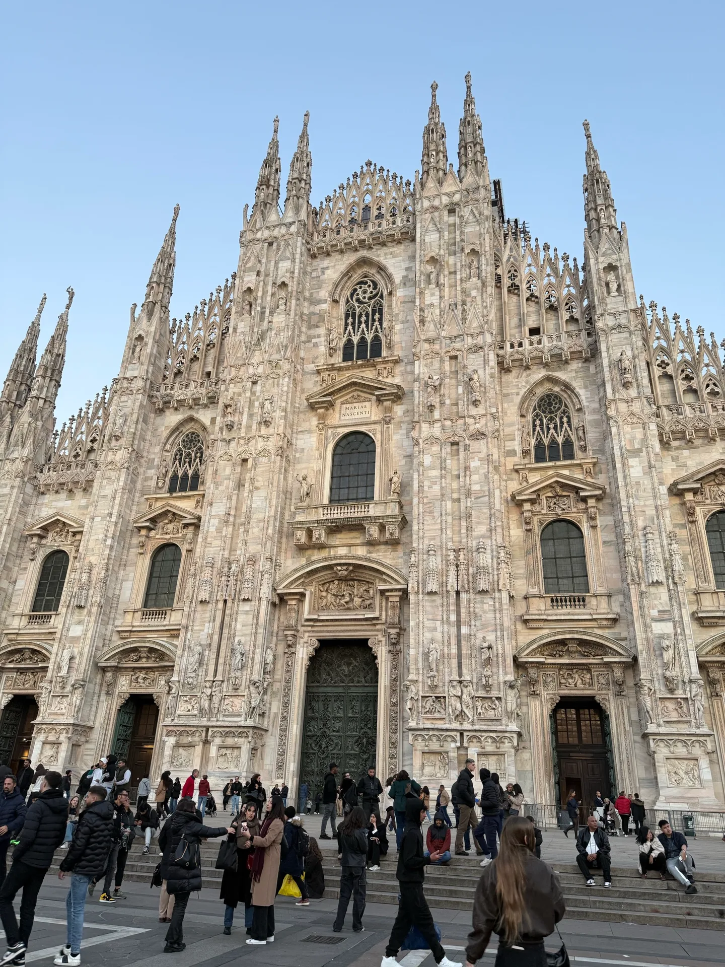 The façade of Milan Cathedral