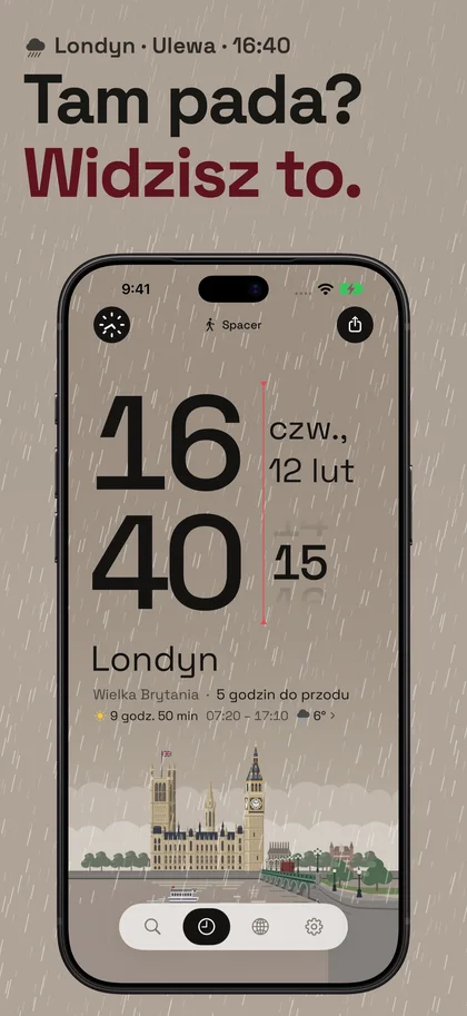 Tam pada? Widzisz to.. Londyn · Ulewa · 16:40